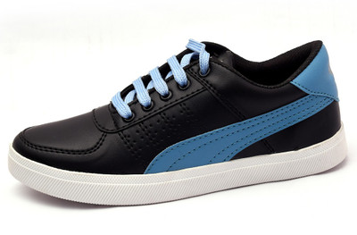 

Indcrown Boys & Girls Lace Sneakers(Black, Black blue