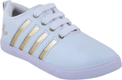 

BUNNIES Boys Lace Loafers(White, Gold