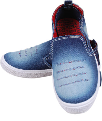 

PU ZIKZAK Boys Slip on Loafers(Blue