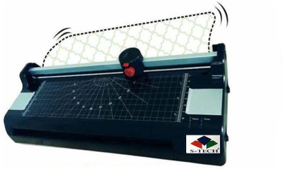 

S-tech A3 Size with Trimmer and Corner Rounder Fiber Body P-390. Lamination width- 330 inch Lamination Machine