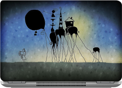 

imbue Elphant art 1 Digital quality vinyl Laptop Decal 15.6