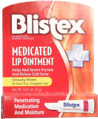 

Blistex Medicated Lip Ointment 0.21 oz (Pack of 2) NA(Pack of: 2, 6 g)