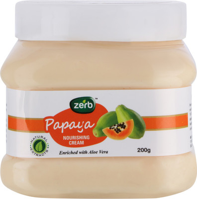 

Zerb Papaya Nourishing Cream Enriched With Aloe Vera Make Your Skin Soft And Supple - 200 gm(200 g)