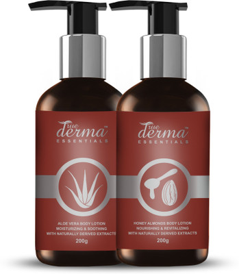 

True Derma Essentials Aloe Vera + Honey Almond Body Lotion(200 ml)
