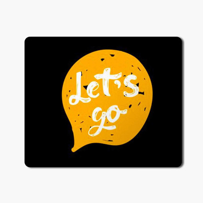 

iKraft Rubber Mouse pad- Let Go Quote Mousepad Non-Slip Gaming Mouse Pad, Black Mousepad(Multicolor)