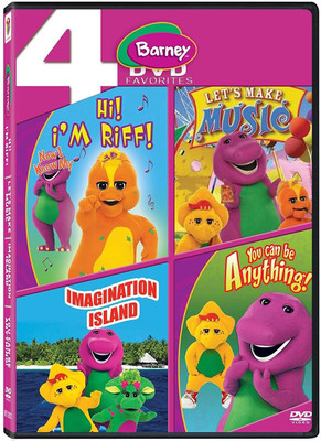 

Barney: Hi! I'm Riff! + Let's Make Music + Imagination Island + You Can be Anything (4-Disc Box Set)(DVD English)
