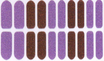 

Lootkabazaar Adhesive Long Lasting Stickers For Women NAS051(Brown::Purple)