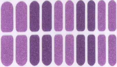 

Lootkabazaar Korean Made DIY Nail Art Self - Adhesive Long Lasting Stickers For Women NAS050(Purple)