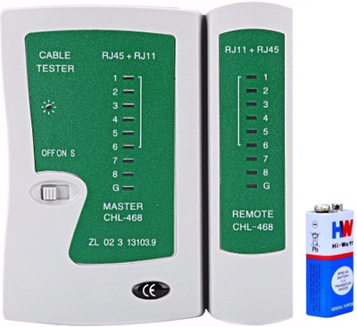 

Etake Network Cable Tester RJ45 RJ11 RJ12 Detachable Portable Multifunction LAN Networking Cable Testing Tool Kit with Battery Computer Network Interface Card(Green)