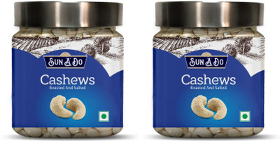 

SUN'A'DO Cashew Roasted & Salted Combo Pack of 2(200g Each) Cashews(400 g, Plastic Bottle)