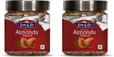 

SUN'A'DO California Almonds Natural Combo Pack of 2(200g Each) Almonds(400 g, Plastic Bottle)