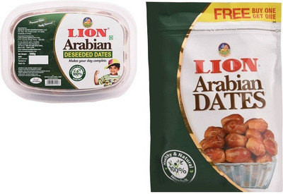 Lion Arabian dates and deseeded dates Dates(500 g, Pouch)