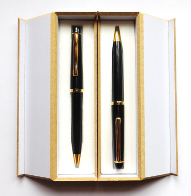 

Swarnalekha BLAKY Pen 2 Pcs. & 2 Pcs. Extra Refill, Ball Pen Gift Set(Pack of 2)