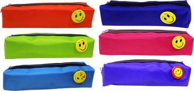 

Confidence 6 Pencil Boxes Plain Art Artificial Leather Pencil Boxes(Set of 6, Multicolor)