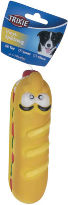 

Trixie Snack Toy Salami la flute Vinyl, 19cm Pack of 2 Fiber Chew Toy For Dog