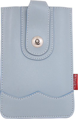 

Tickles Blue Fancy Casual Leather Mobile Pouch Waist Clip For Women Girls Mobile Pouch(Blue)