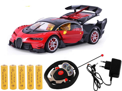 

CRAZY TOYS LATEST Model Concept Original buggati Style Metallic Look Steering Gravity Sensor Remote Control Rechargeable car for Kids (Multicolor)(Multicolor)