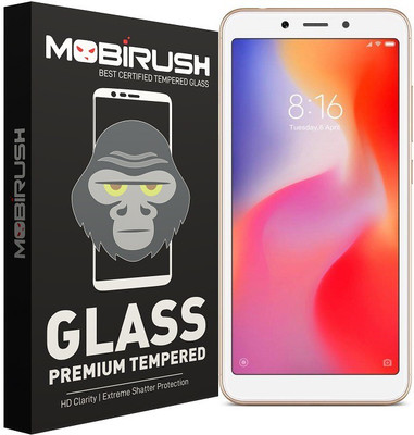 MOBIRUSH Tempered Glass Guard for Mi Redmi 6(Pack of 1)