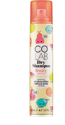 

Colab Dry Shampoo Fruity Amazing Oil Absorption Without White Residue(200 ml)