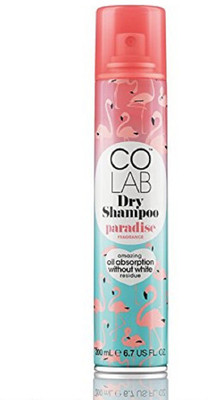 

Colab Dry Shampoo Paradise Fragrance with Amazing Oil Absorption without White Residue(200 ml)