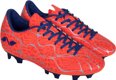 

Nivia Crrane Football Shoes For Men(Orange, Blue, Red