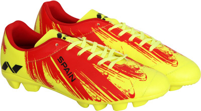 

Nivia COUNTRY COLOR FOOTBALL STUD - SPAIN Football Shoes For Men(Yellow, Red