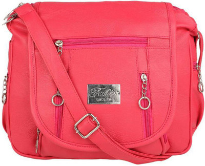 

XASIO Lite Women Casual Pink PU Sling Bag