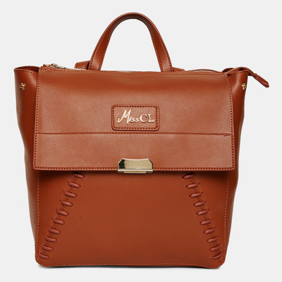 Miss CL Women Casual Brown Leatherette Sling Bag