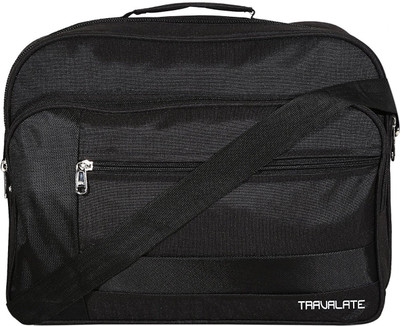 

Travalate Men & Women Sports Black Canvas Messenger Bag