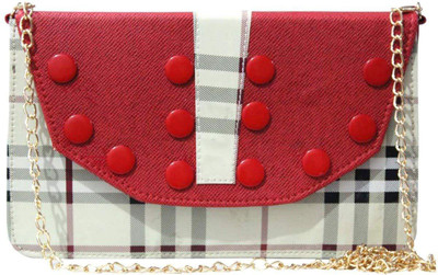 

Auriel Women Casual Red PU Sling Bag