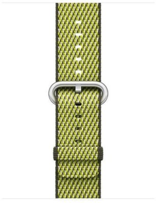 

CELLFATHER Nylon Replacement Strap iWatch Band for Series 1 2 3 38mm (Dark Olive Check) Smart Watch Strap(Brown)