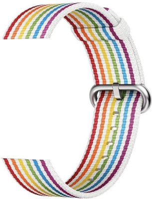 

CELLFATHER Nylon Sport Loop Strap for iWatch Series 1 2 3 (38mm) Smart Watch Strap(Mullti Color), Multi-color