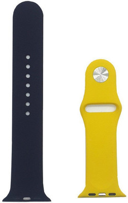 

CELLFATHER Silicone Sport Band Strap 42mm Series 1 2 3 Sport Edition (Article Size- M/L) Smart Watch Strap(Yellow, Black), Black;yellow