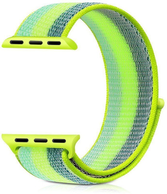 

CELLFATHER Woven Nylon Sports Strap for iWatch Series 1,2,3 (38mm) Pollen_STRIPED Smart Watch Strap(Yellow)