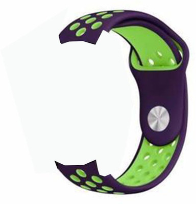 

CELLFATHER Soft Breathable Sport Bands with Air Holes Smart Watch Strap(Yellow), Puple lime