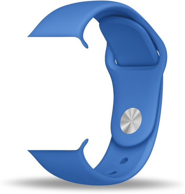 

Cellfather Soft Silicone Strap Band For iWatch 42mm Series 3 Series 2 Series 1 (Article Size- M/L) Smart Watch Strap(Blue), Royal blue