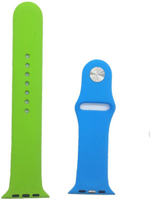 

CELLFATHER Silicone Sport Band Strap 42mm Series 1 2 3 Sport Edition (Article Size- M/L) Smart Watch Strap(Blue, Green)