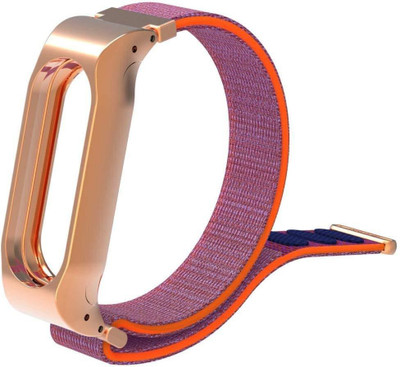 

CELLFATHER Nylon loop strap band for Xiaomi Mi Band 2 Electronic Pink Smart Watch Strap(Pink)