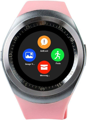 

Piqancy y1 pink smart watch pink Smartwatch(Pink Strap Free Size)