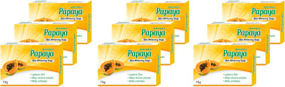 

Biotrex Papaya Skin Whitening Soap, 75gm - Pack of 9(675 g, Pack of 9)