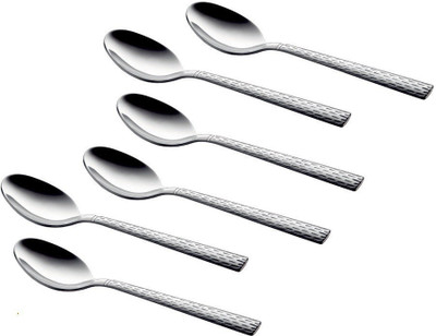 

Shapes Feast Stainless Steel Dessert Spoon Set(Pack of 6)