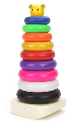 

Effe Shoppe Big Stacking Rings - Multi-colored 9 Rings for kids(Multicolor)