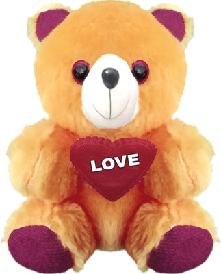 

Mofaro Brown Love Teddy Bear Soft Toy - 10 cm(Brown)