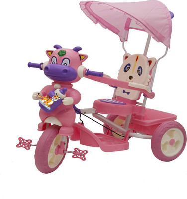 

Oximus Baby Tricycle for kids With Canopy/Footrest / Light /Musical /Back Support /Storage Basket and Parent Push Handle Control Recommended For Children 1 , 2 , 3 , 4 , 5 Year Old Baby Boys & Girls Baby Cycle/trikes For Toddler Toys New Arrival 510 ( Pin