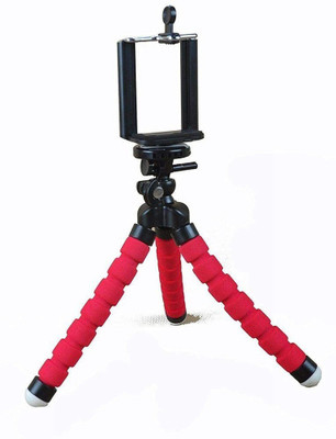 VALIDi Mini Tripod Strong and Sturdy Tripod(Red, Black, Supports Up to 250)