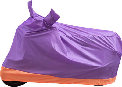Road Emperor Two Wheeler Cover for Bajaj(Platina 100 DTS-i, Purple, Orange)