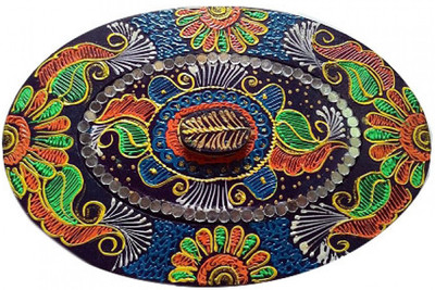 

Lootkabazaar Hand Crafted Jewellery Box Organizor HCJB003 Make Up, Jewellery Vanity Box(Multicolor)
