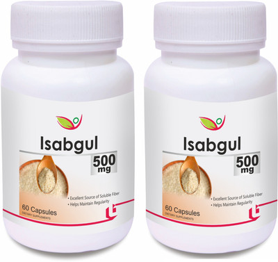 

Biotrex Nutraceuticals Isabgul 500mg (60 Capsules) - Pack of 2(10 mg)