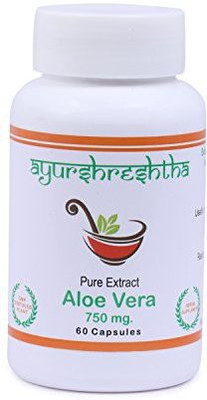 

Ayurshreshtha Aloevera Extract - 60 Capsules 750mg (Pack of 1)(60 No)