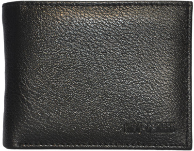 

Hide & Sleek Men Formal Black Artificial Leather Wallet(3 Card Slots), Black-499